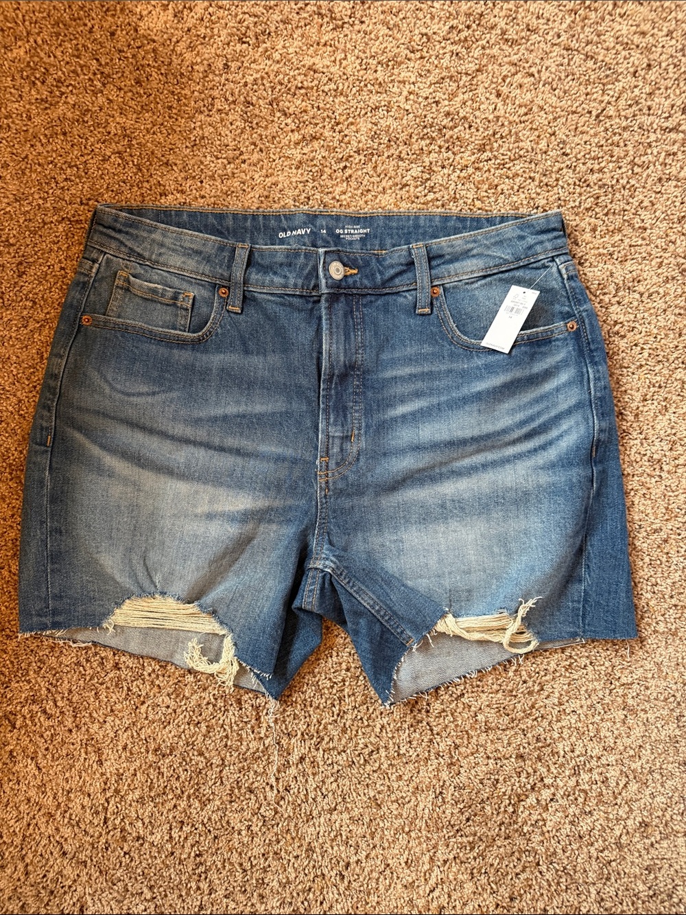 NWT Old Navy High Rise OG Straight Secret Smooth Pockets - 14